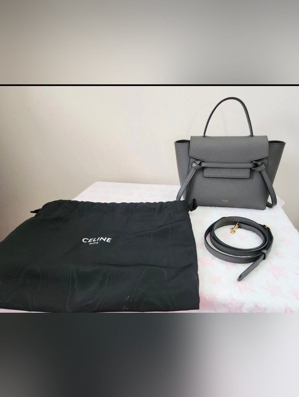 Celine Gray Nano Belt Bag